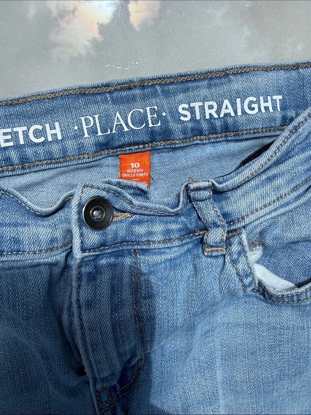 Youth Light Blue stretch straight Jeans